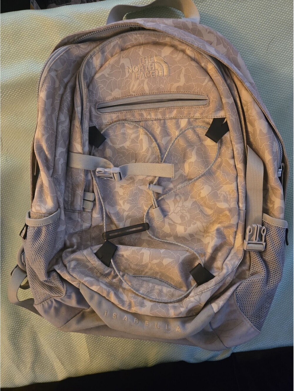 The North Face Isabella Women's Backpack Floral Pattern Gray - Picture 1 of 6